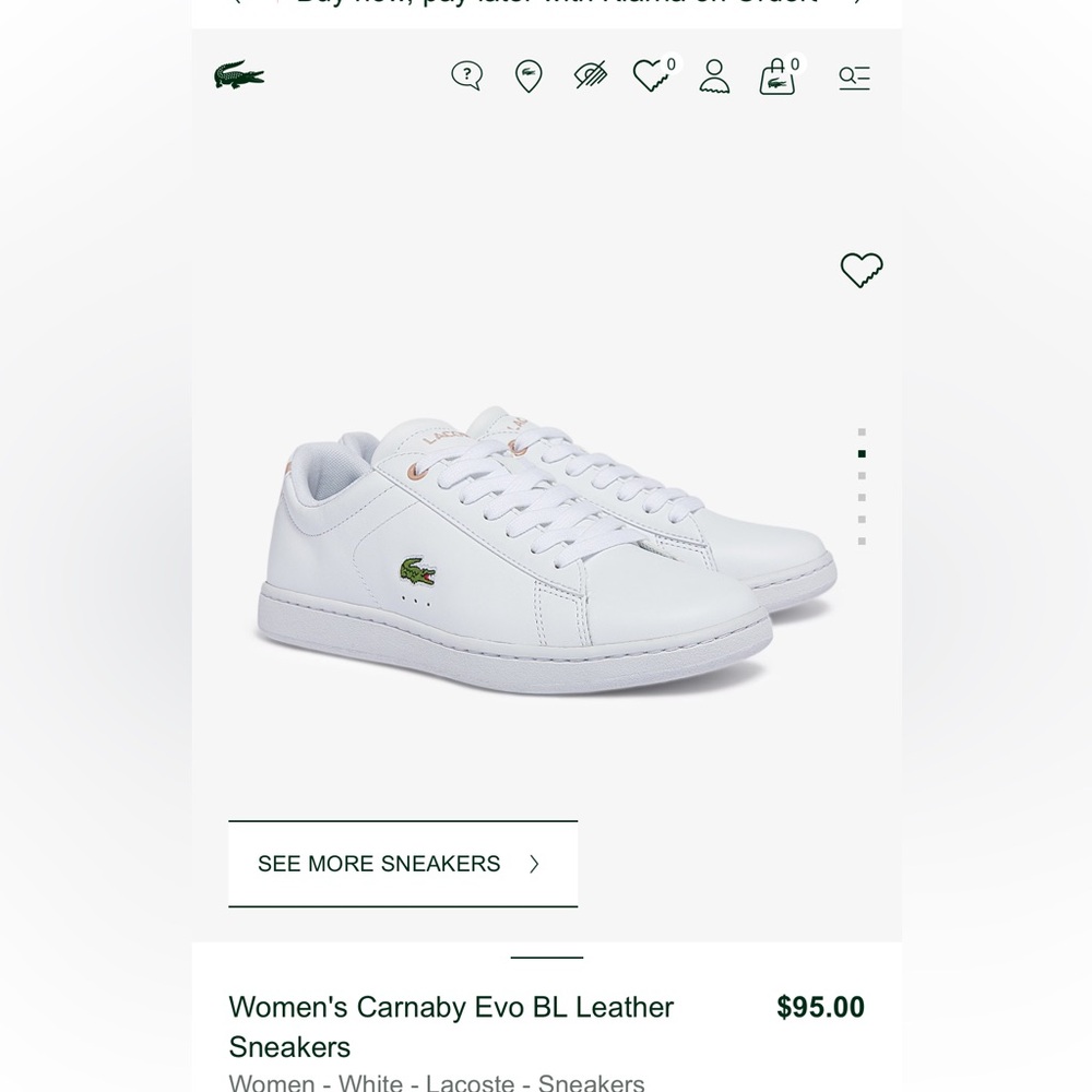 Lacoste carnavy evo  BL  women’s shoes sz 9 us